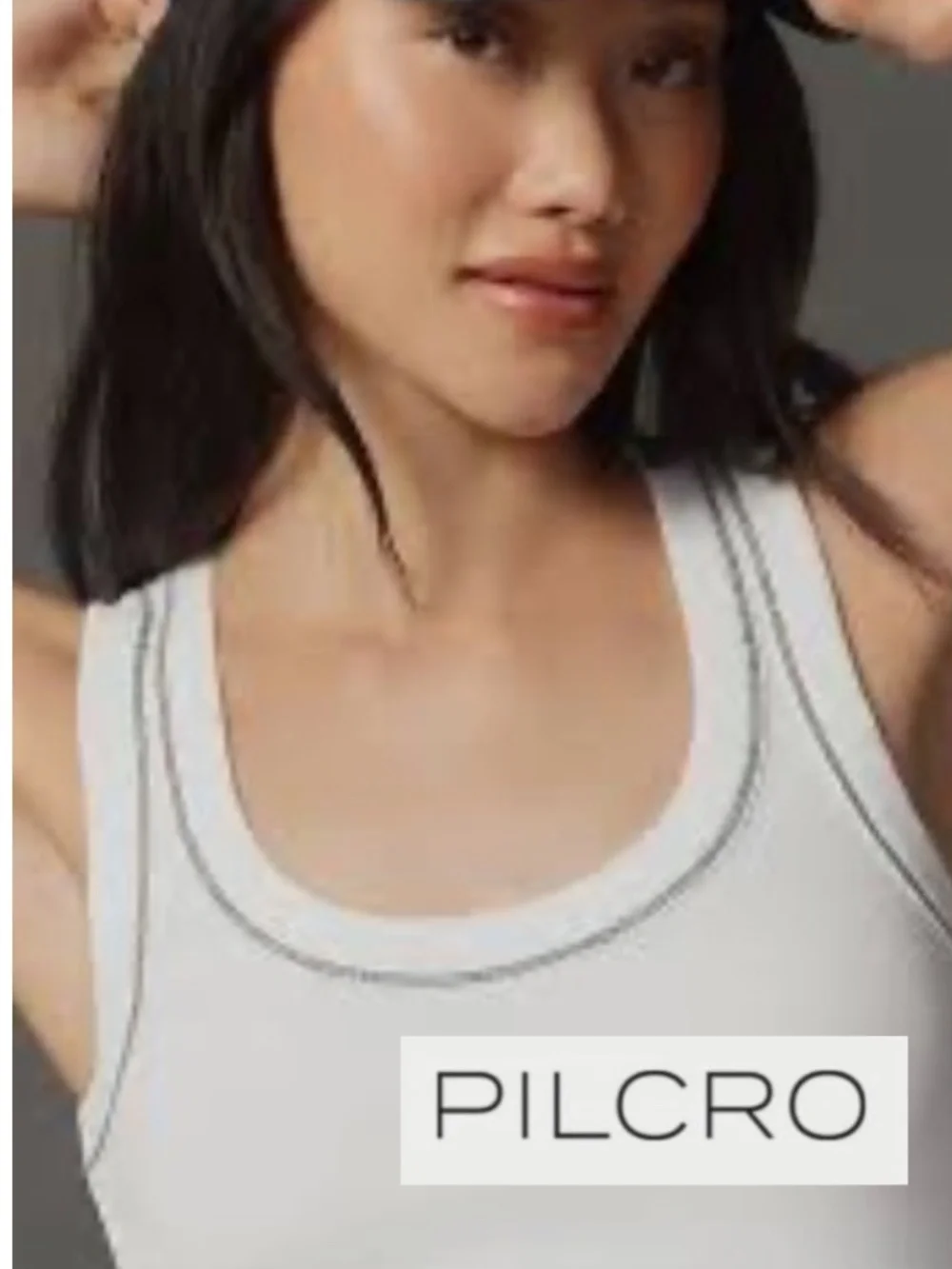 Pilcro Sunny Scoop Neck White Tank top, XS,  GD1249